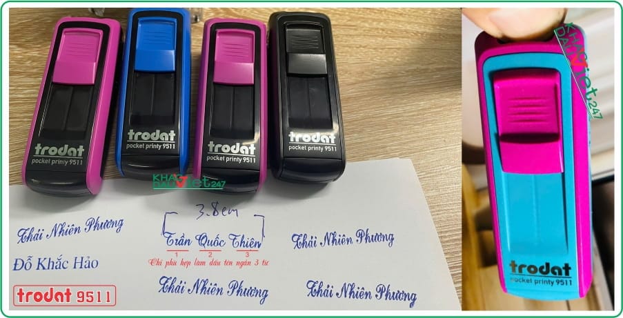 Khắc dấu tên bỏ túi
