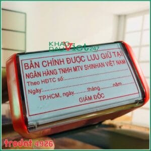 Con dấu mộc vuông trodat cỡ lớn