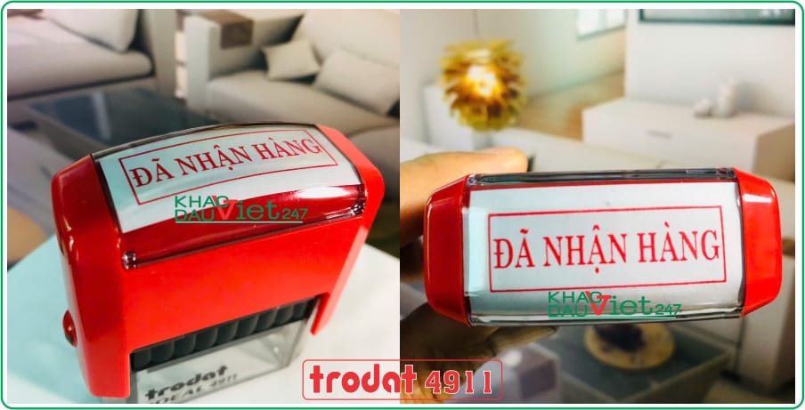 con dấu đã nhận hàng