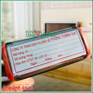 Dấu vuông khắc nội dung dài
