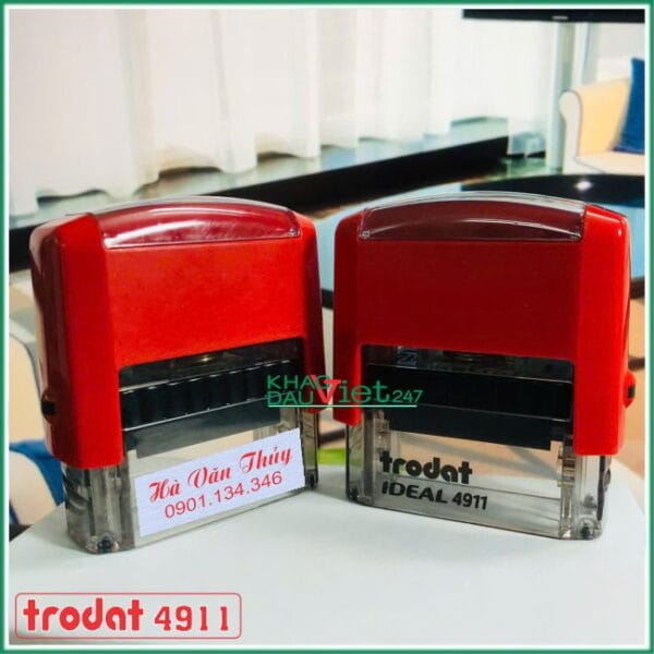 Khắc dấu tên và số điện thoại